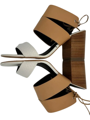 Rebecca Minkoff "Christy" Block Heel Strappy Sandals