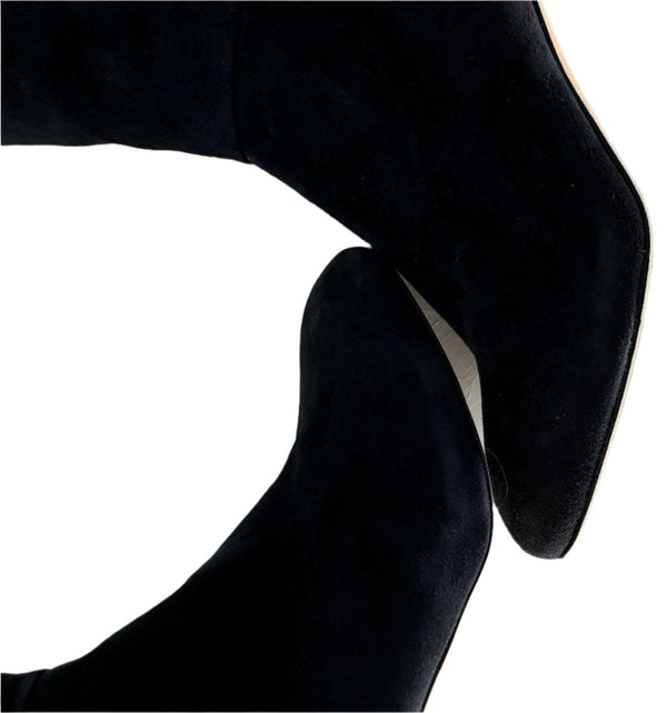 Loro Piana “Jeanne” Suede Knee Boots - Sz 39