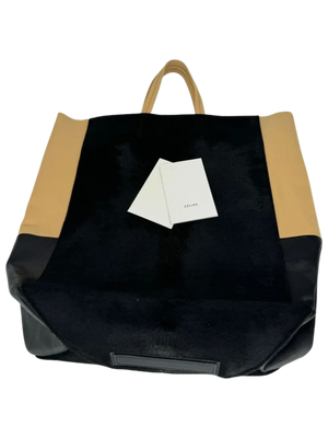 Celine Ponyhair Vertical Bi Color Cabas Tote *NEW*