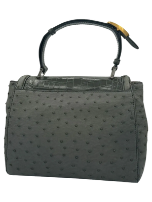 Fendi “Silvana” Crocodile/Ostrich handbag