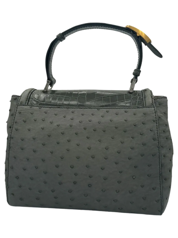 Fendi “Silvana” Crocodile/Ostrich handbag