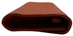 Akris Anouk Flap Clutch in Orange - NEW