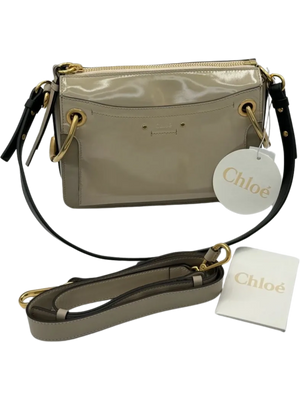 Chloe Calfskin Suede Small Roy Bag Motty Grey *NEW*