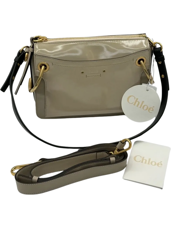 Chloe Calfskin Suede Small Roy Bag Motty Grey *NEW*