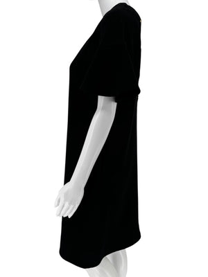 Lela Rose Black Short-Sleeve Button-Back Dress - Size 10