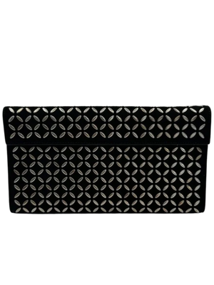 ALAÏA Suede Geometric accented Clutch