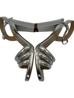 Christian Dior "Call" Leather Slingback Sandals - Size 39.5