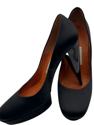 Lanvin 2006 Silk Satin Platforms