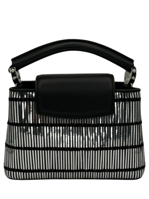 Louis Vuitton 2017 Mini Capucines Black/Silver Crossbody/Top Handle