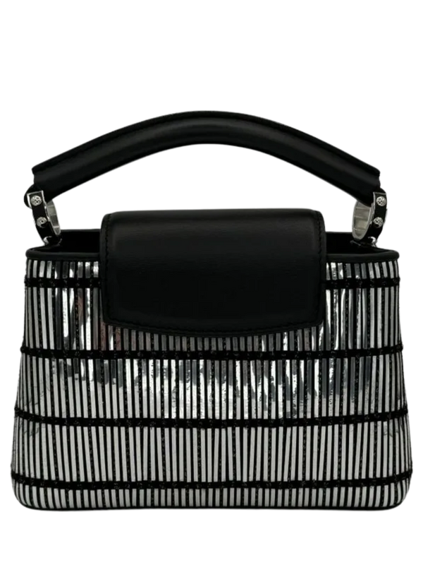 Louis Vuitton 2017 Mini Capucines Black/Silver Crossbody/Top Handle