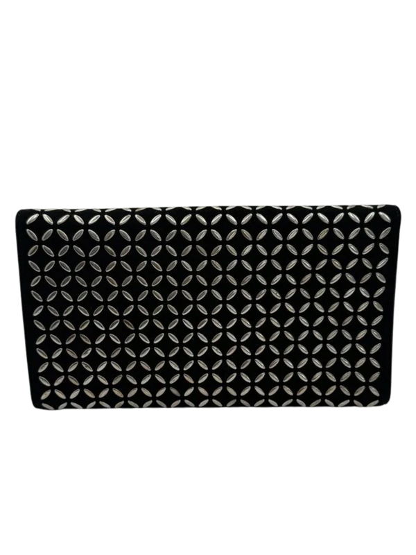 ALAÏA Suede Geometric accented Clutch