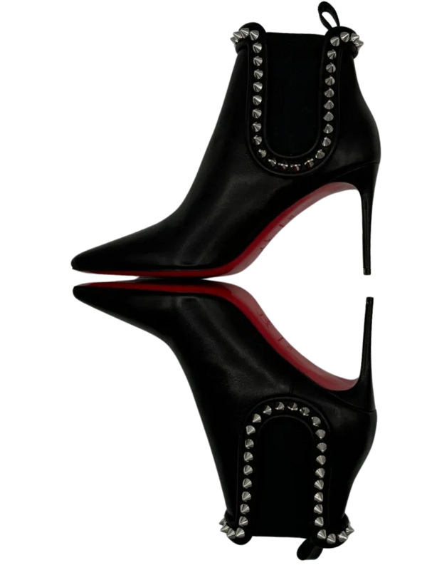 Christian Louboutin - Capaboot 85mm Spiked Napa Stiletto Ankle Boot Sz. 39.5