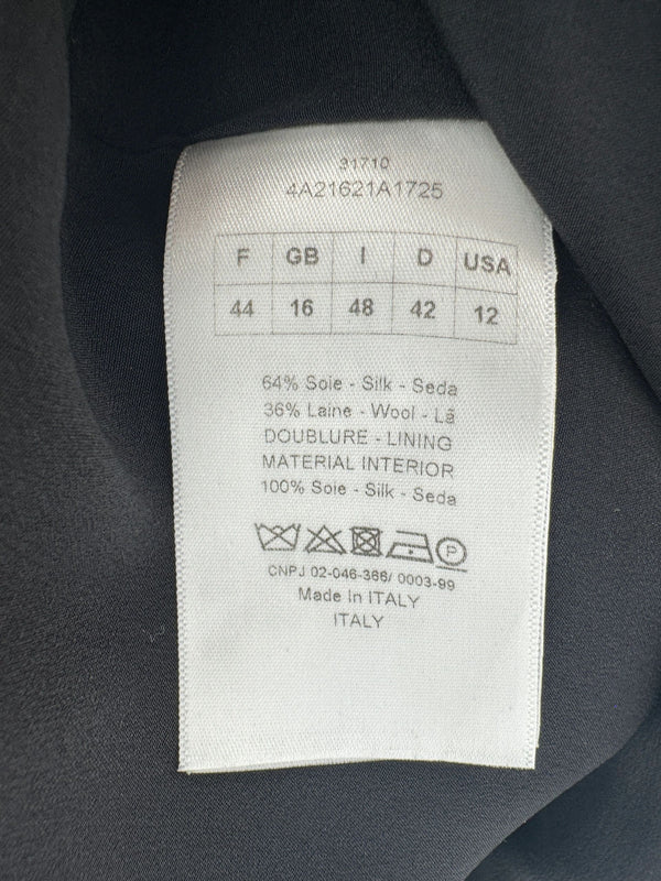 Christian Dior Silk/Wool Peplum Dress