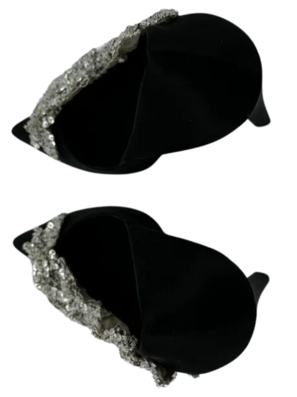 BALENCIAGA Sequin-embellished satin pumps *NEW*
