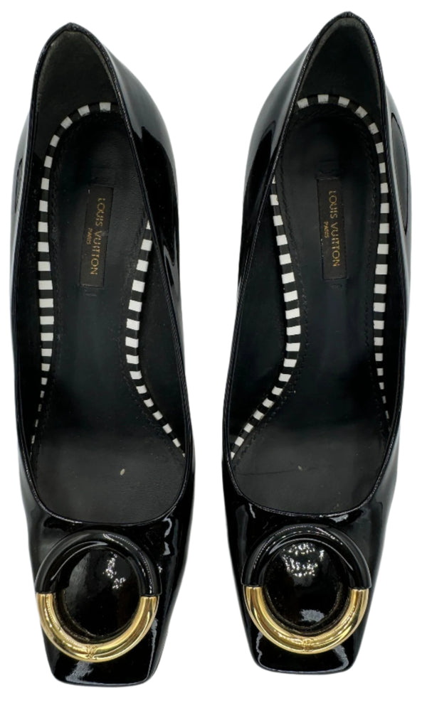 Louis Vuitton "Uptown" Pumps in Patent Leather - Size 39