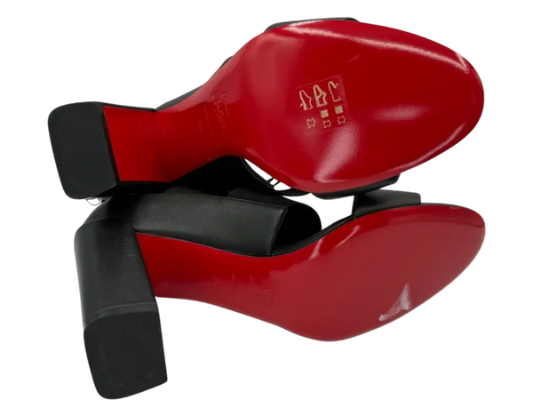 Christian Louboutin Patrouille Leather Sandals 85 *NEW*