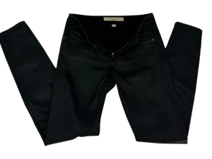 Burberry Wax Coated Skinny Low Rise