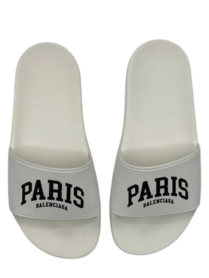 Balenciaga Women's Cities Paris Pool Slide