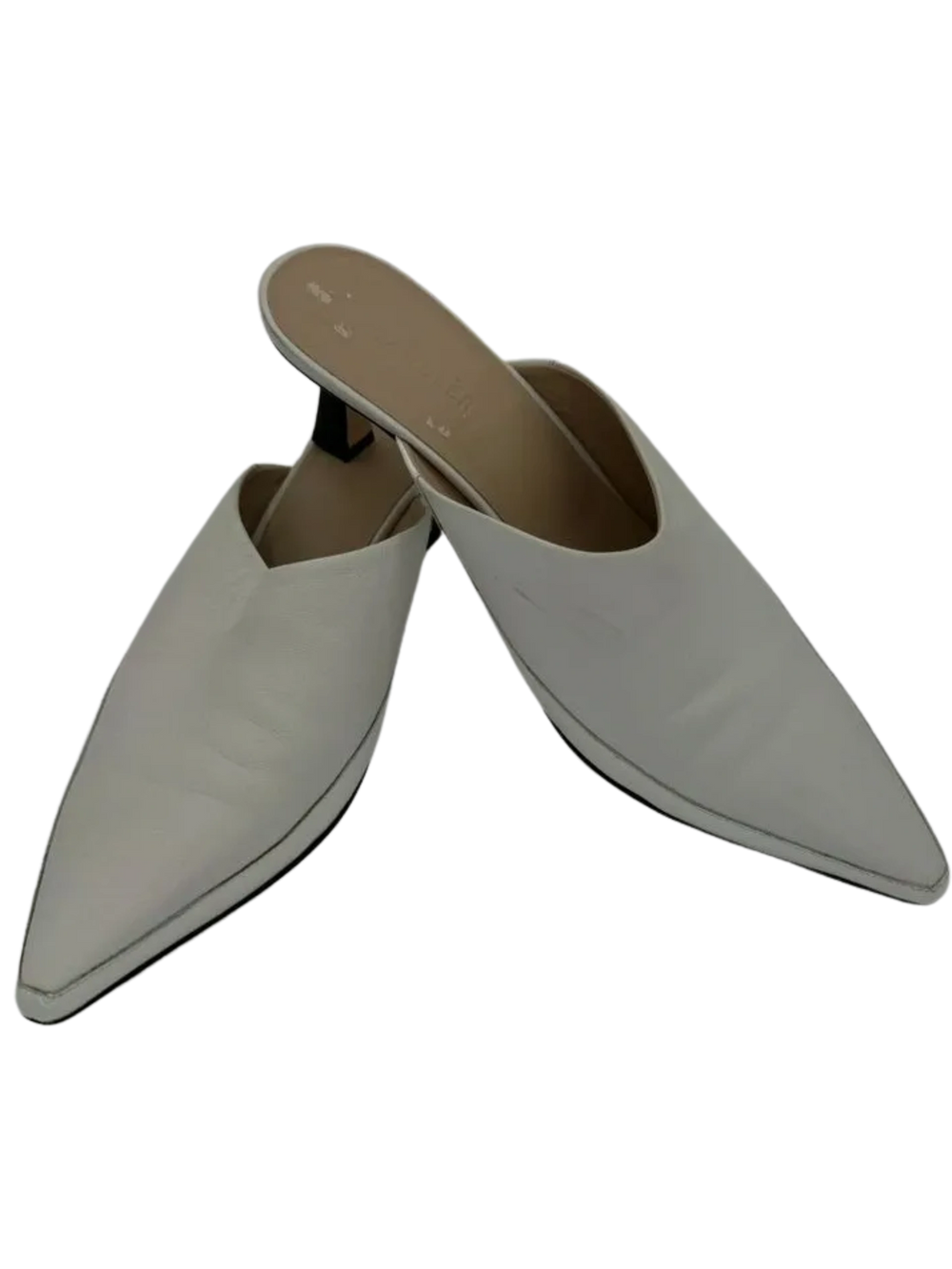 Wandler Pointed Toe Kitten Heel Mules - 39.5