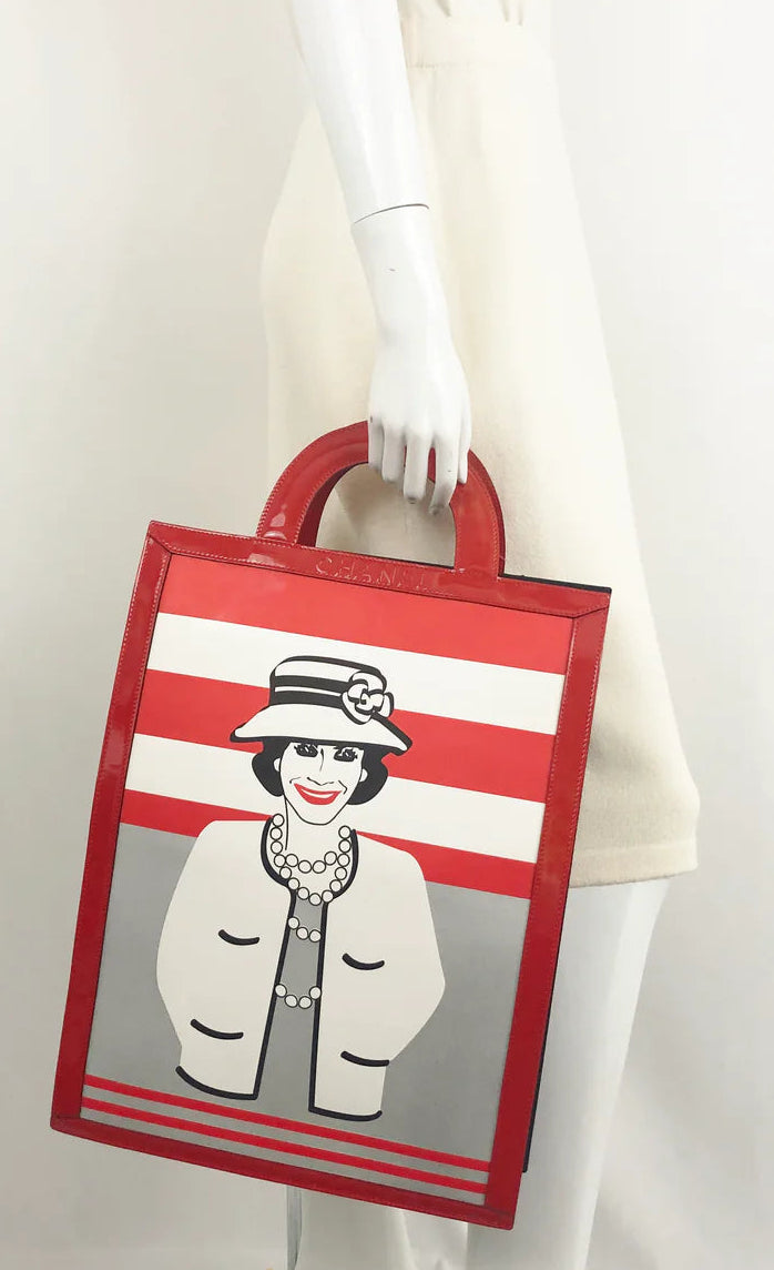 Chanel "Mademoiselle Coco" Vintage Patent Leather Tote