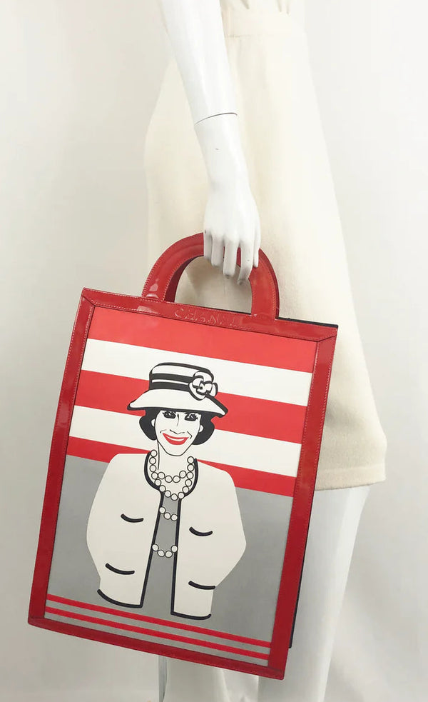 Chanel "Mademoiselle Coco" Vintage Patent Leather Tote
