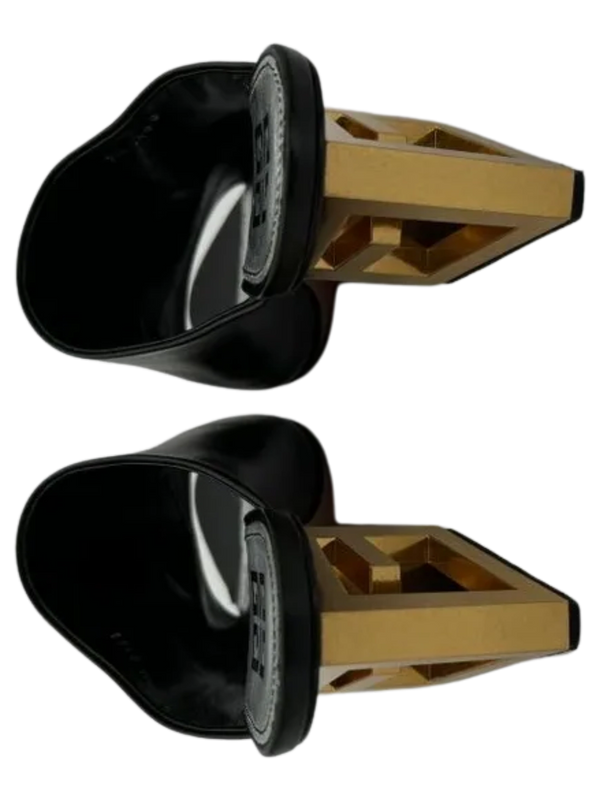 Givenchy Logo-Heel Leather Mules