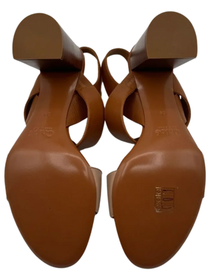 Chloe Mia Two Tone Block Heel Sandals