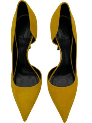 Celine Yellow Suede D'Orsay Pumps - *NEW*