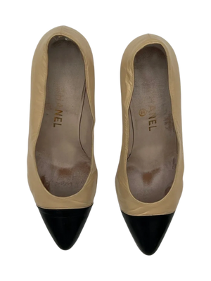 Classic Chanel Two Tone Pumps- Vintage