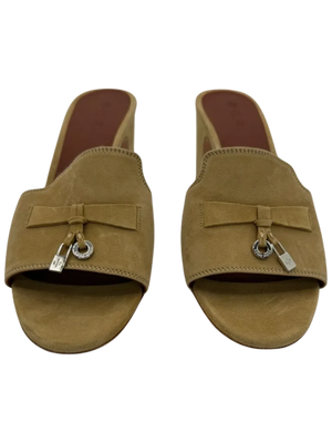 LORO PIANA Summer Charms embellished suede mules *NEW*