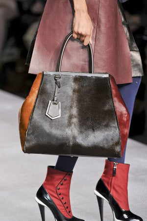 Fendi 2Jours Large Pony Hair Tote – Tricolor Calf Hair & Leather
