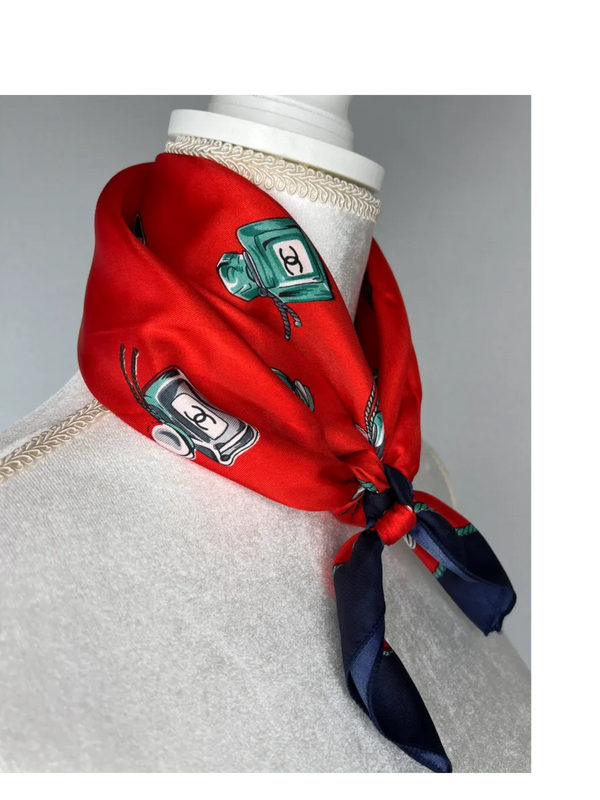 Chanel Perfume Bottle Scarf