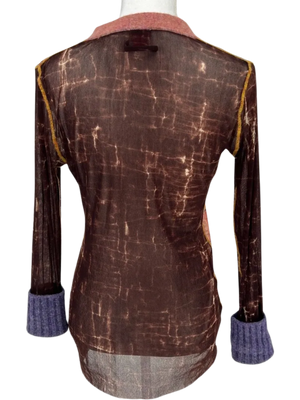 Jean Paul Gaultier F/W 1998  Zodiac/Astrology Mesh Cardigan- Vintage