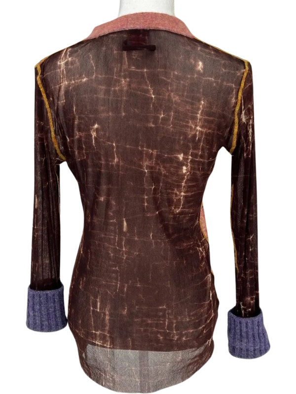 Jean Paul Gaultier F/W 1998  Zodiac/Astrology Mesh Cardigan- Vintage