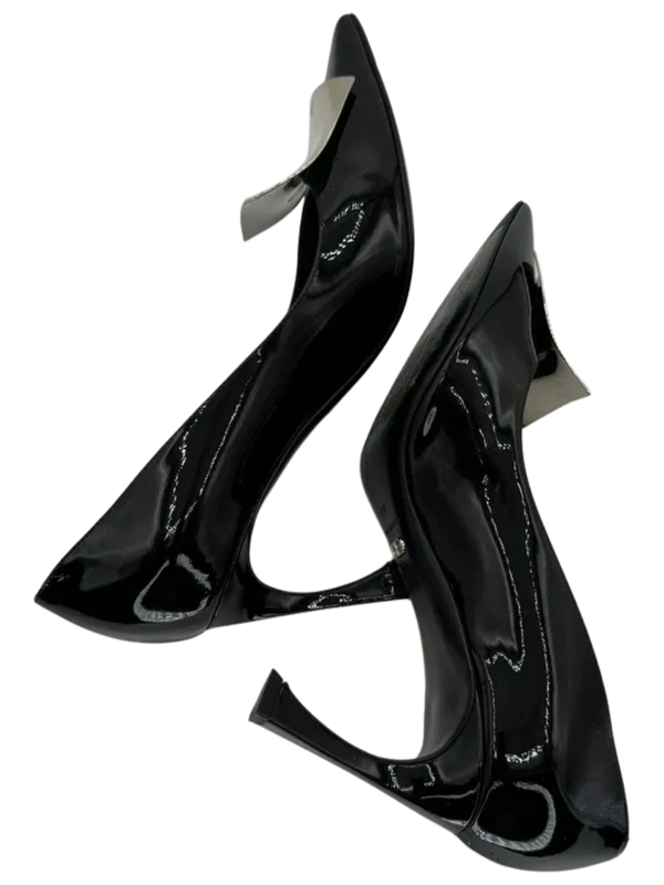 Christian Dior Black Patent Leather "Instinct" Pointed Toe Pumps
