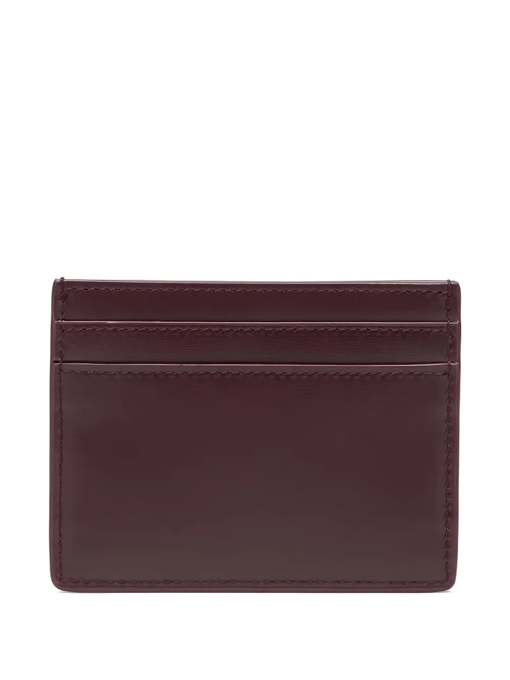 Saint Laurent Leather Card Holder - New In Box- Hot Wine