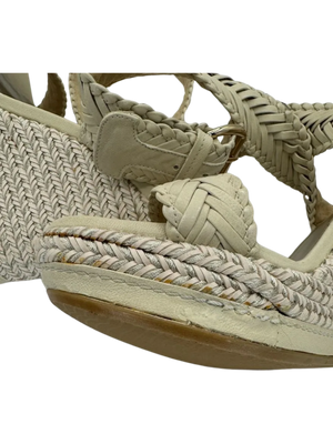 Stuart Weitzman Elixir Braided Leather Wedge Sandal *NEW*