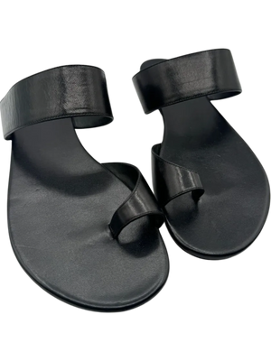 The Row Infradito Flat Leather Toe-Strap Slide Sandals - Size 39 *NEW*