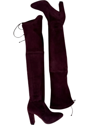 Jean-Michel Cazabat Suede Over-The-Knee Sock Boots