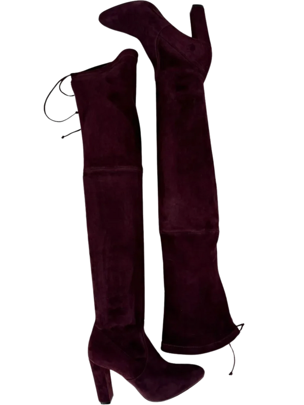 Jean-Michel Cazabat Suede Over-The-Knee Sock Boots