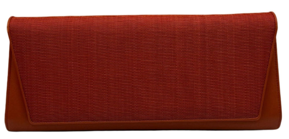 Akris Anouk Flap Clutch in Orange - NEW