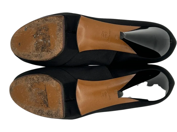 Lanvin 2006 Silk Satin Platforms