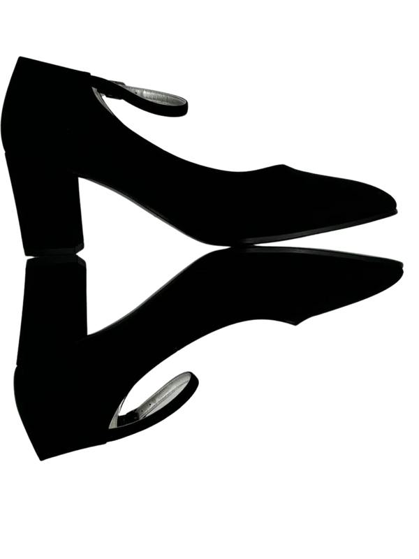 Chanel Crepe Satin Mary Jane Pumps Size 39.5