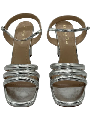 Christian Dior "Call" Leather Slingback Sandals - Size 39.5