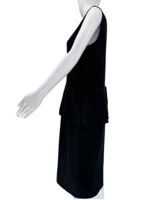 Christian Dior Silk/Wool Peplum Dress