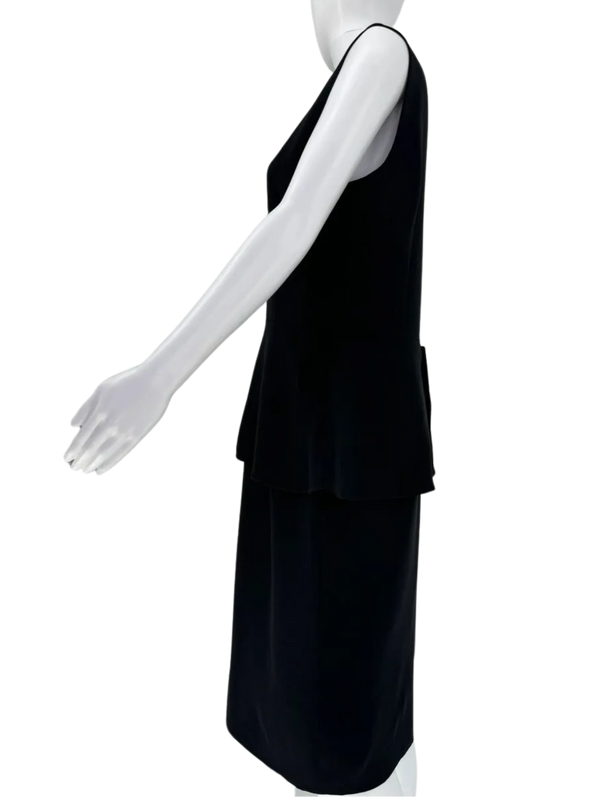 Christian Dior Silk/Wool Peplum Dress