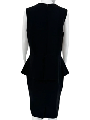 Christian Dior Silk/Wool Peplum Dress