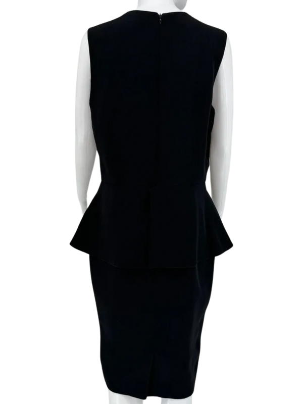 Christian Dior Silk/Wool Peplum Dress