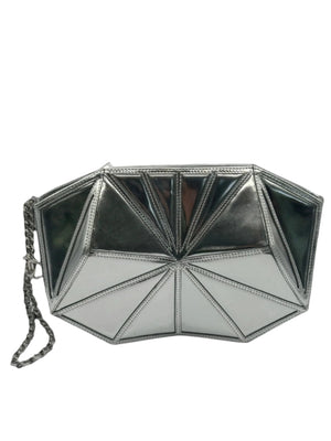 Chanel Midnight Swim Silver Clutch in Patent Leather S/S 2012