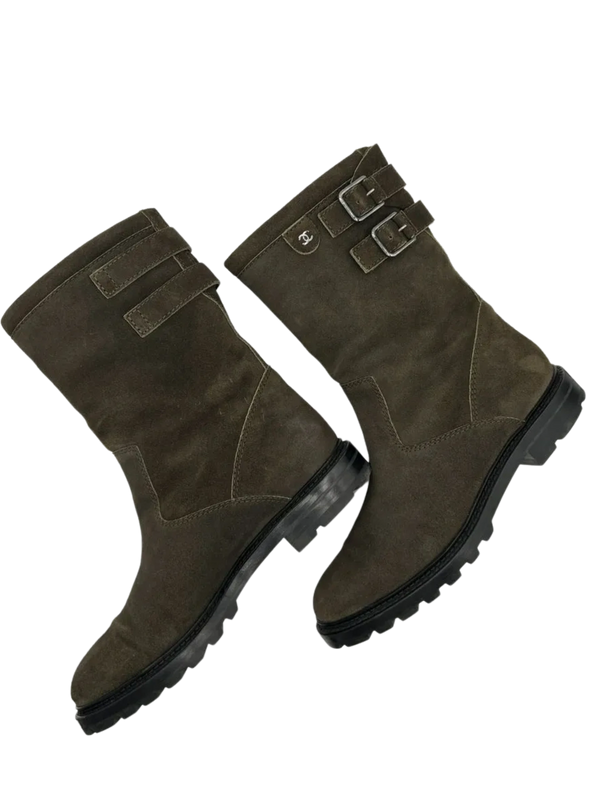 Chanel Moto Boots